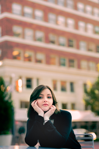 Senior Girl downtown