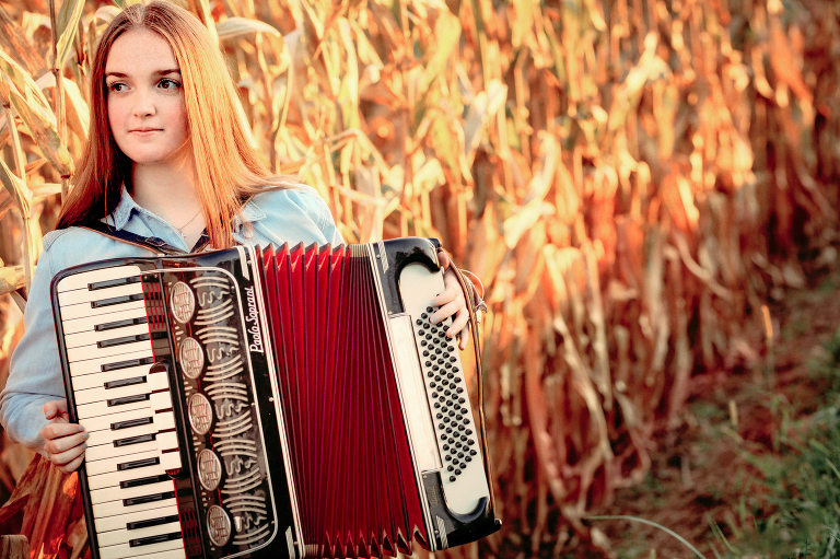 Senior girl accordion